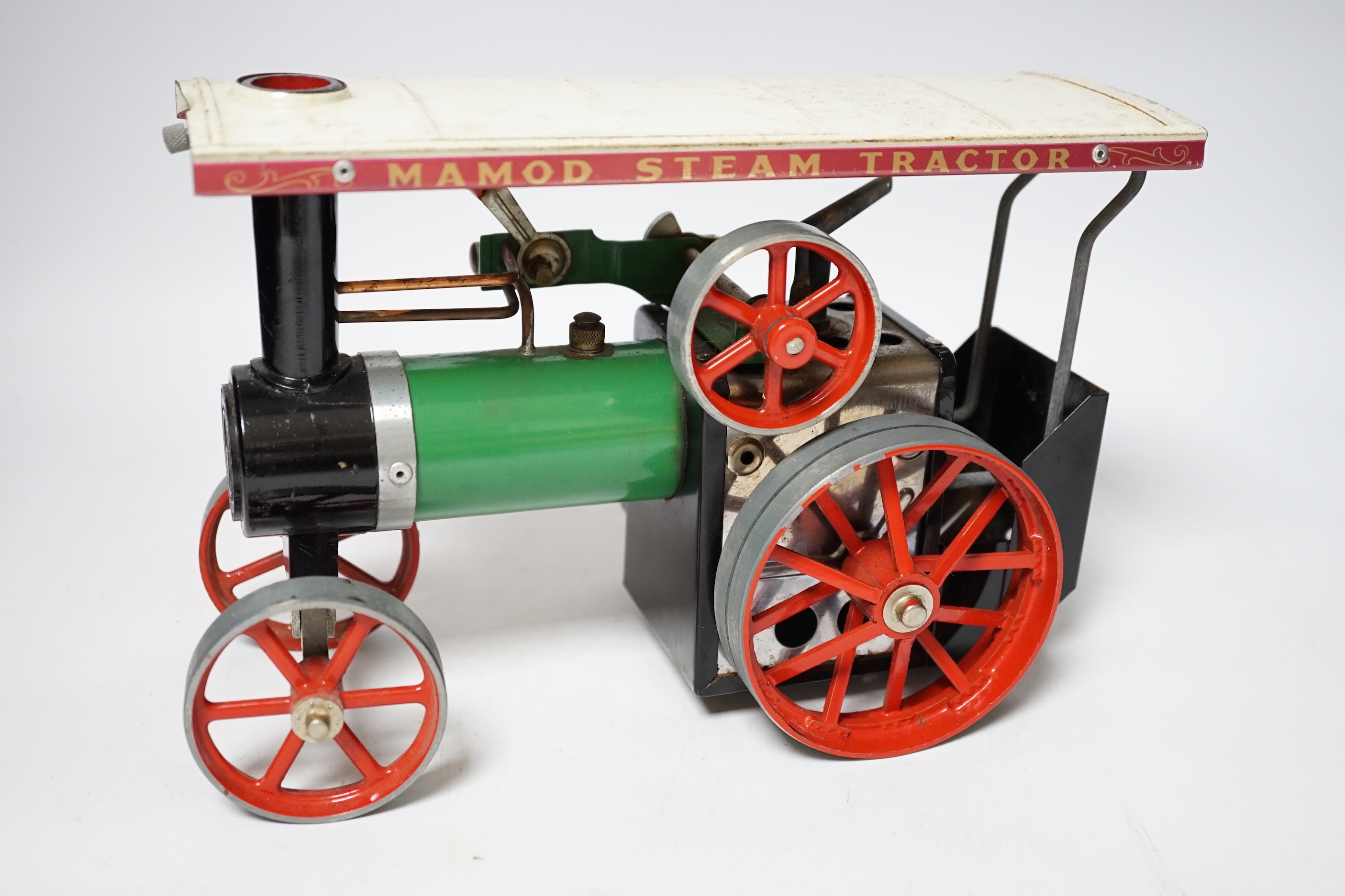 A Mamod live steam traction engine